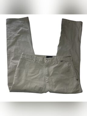 Hurley Men's Beige Chino Pants Classic Straight Fit Size 34